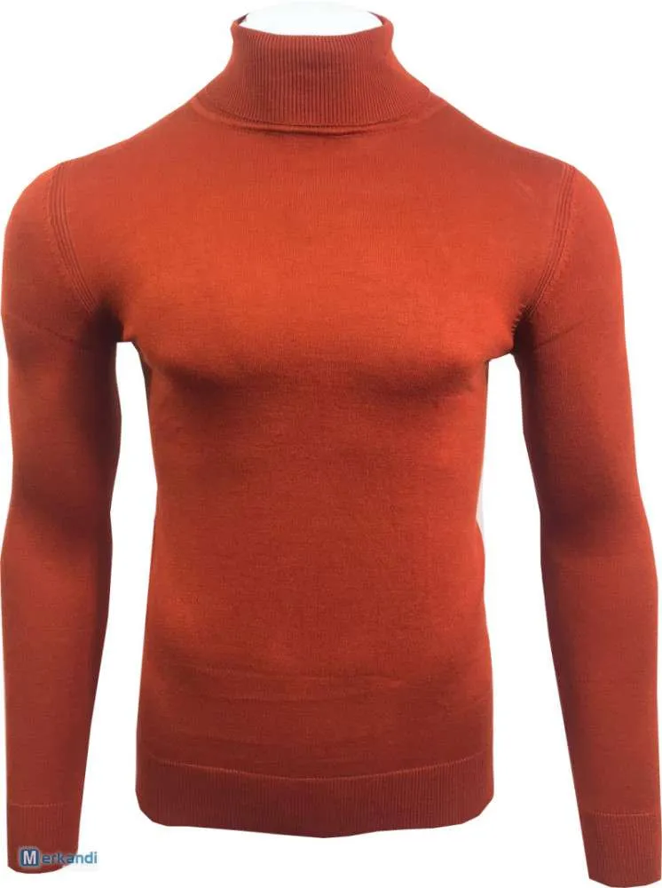 JERSEY DE CUELLO ALTO PARA HOMBRE  DIFERENTES COLORES Y TALLAS