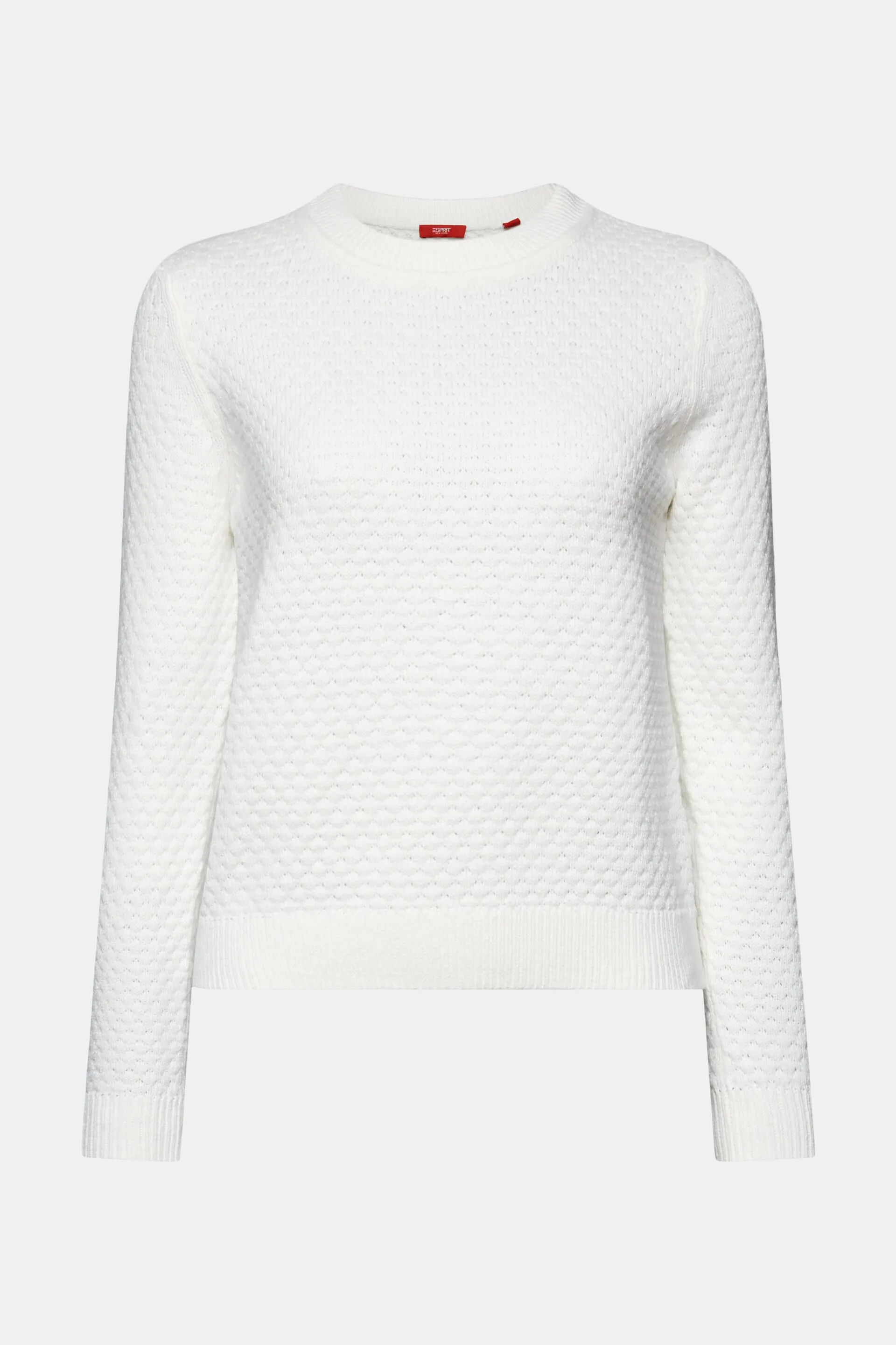 Jersey de punto con textura, mezcla de algodón