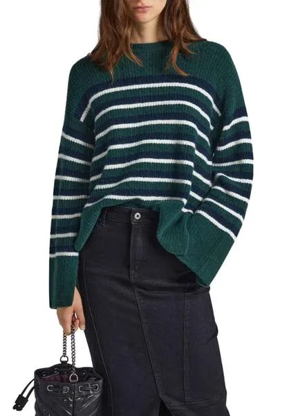 Jersey Pepe Jeans Ellison Verde Para Mujer