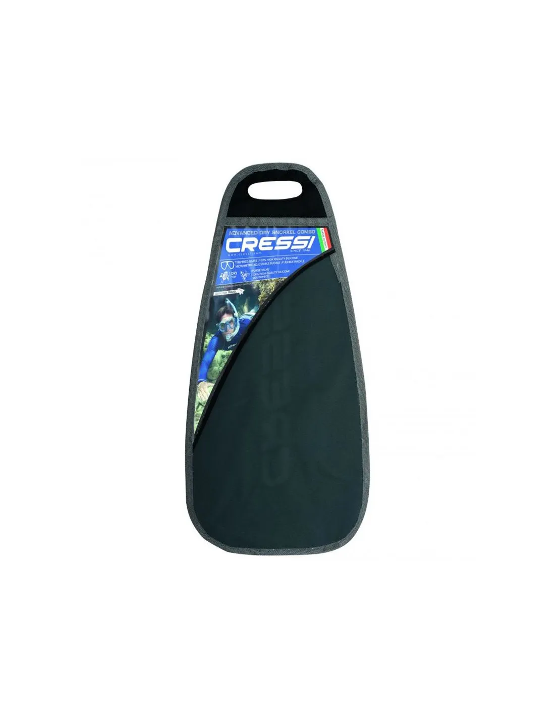 Kit de snorkel Cressi Sub Marea VIP Dark Negro (Marea + Gamma)