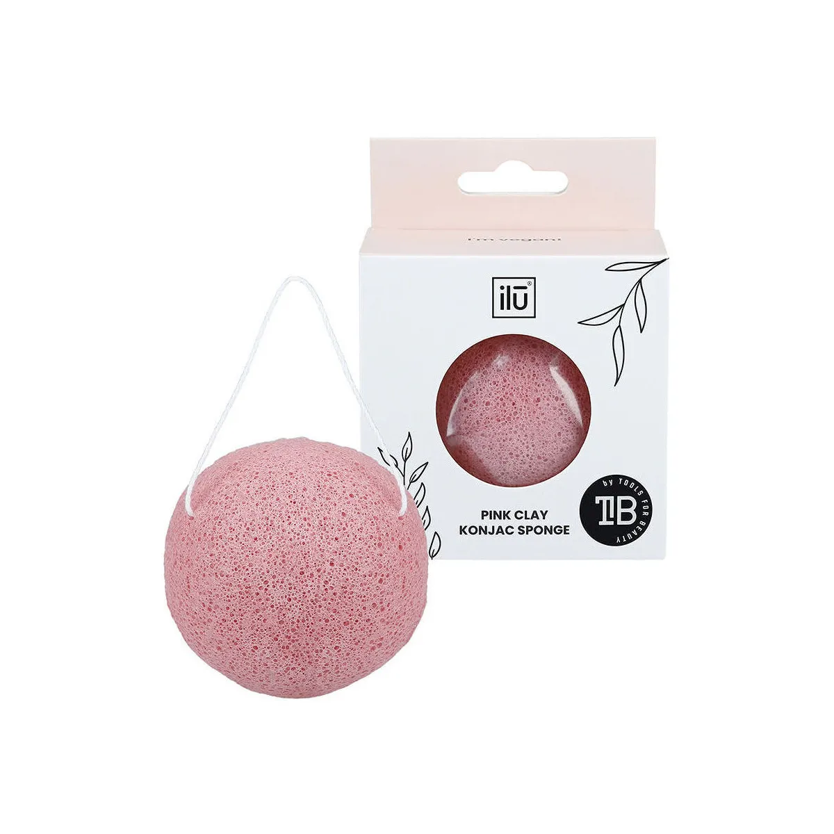 Konjac Esponja pink Clay