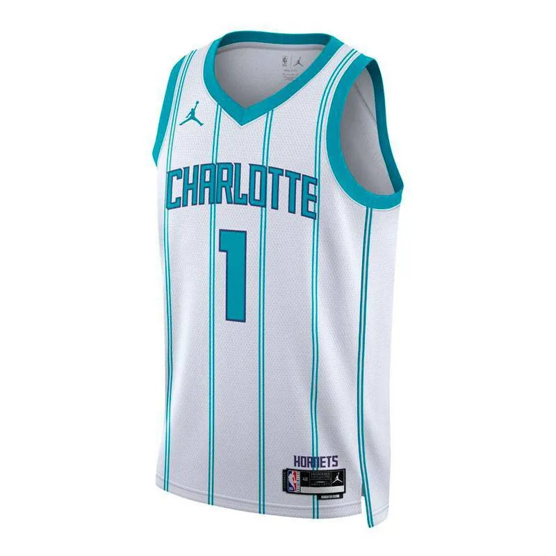 LAMELO BALL CHARLOTTE HORNETS ASSOCIATION EDITION SWINGMAN JERSEY (JUNIOR)