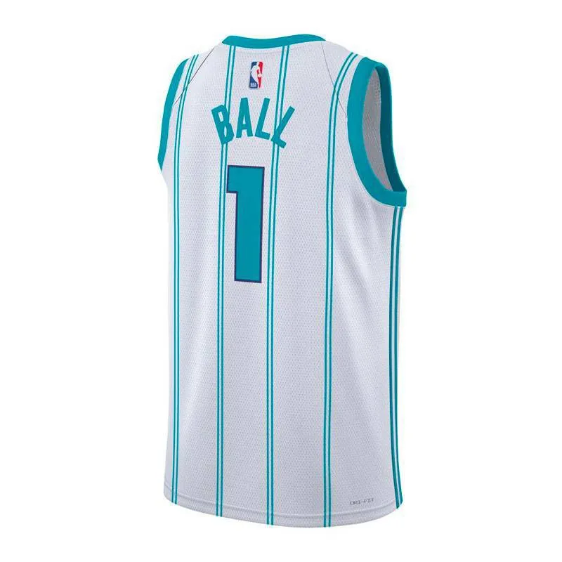LAMELO BALL CHARLOTTE HORNETS ASSOCIATION EDITION SWINGMAN JERSEY (JUNIOR)