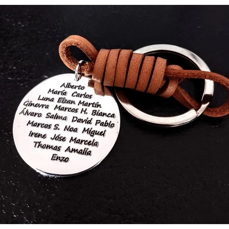 Llavero para profesores personalizado de plata  fabricación artesanal