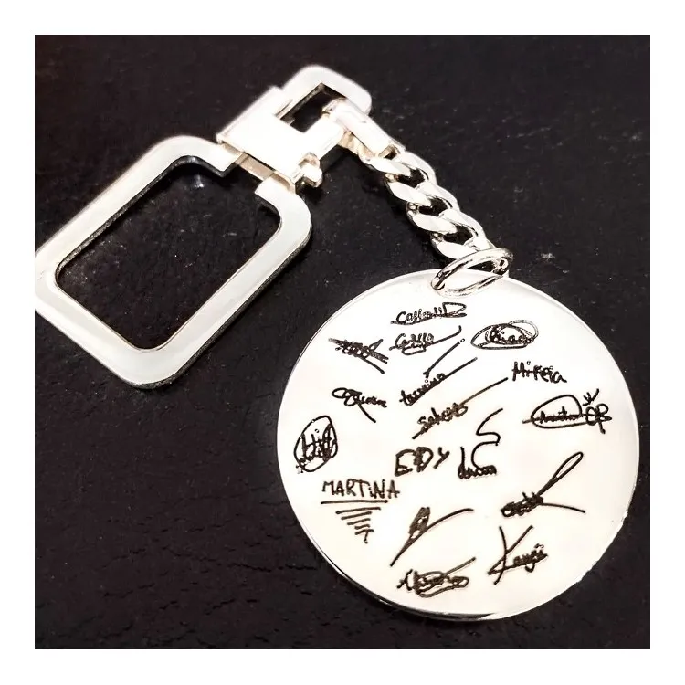 Llavero para profesores personalizado de plata  fabricación artesanal