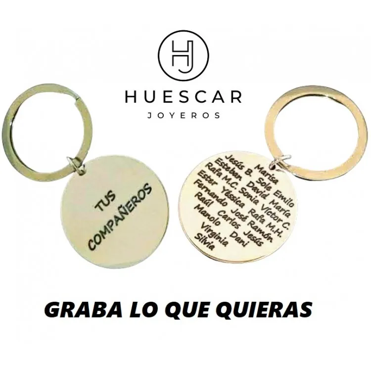 Llavero para profesores personalizado de plata  fabricación artesanal