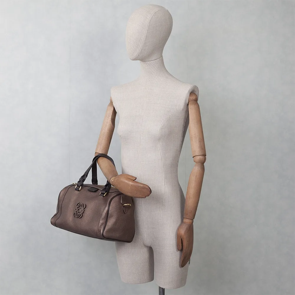 Loewe Bolso Satchel Piel Ocre