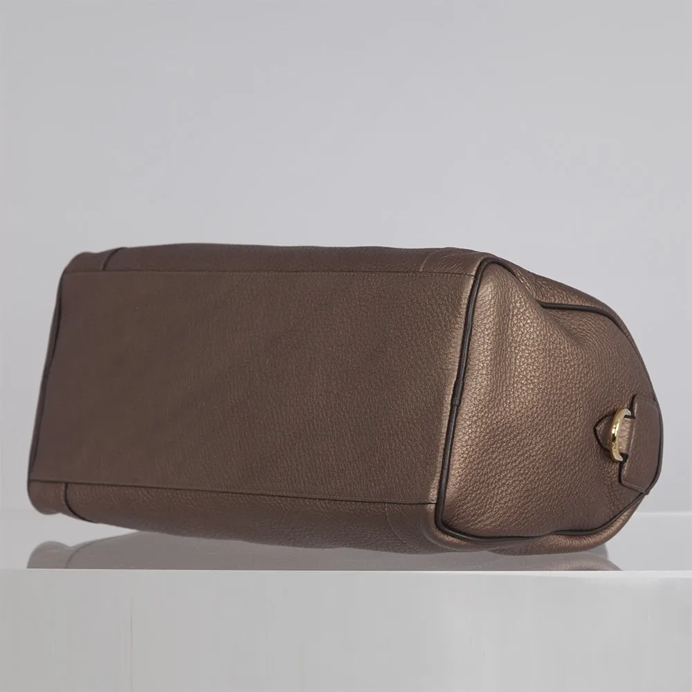 Loewe Bolso Satchel Piel Ocre