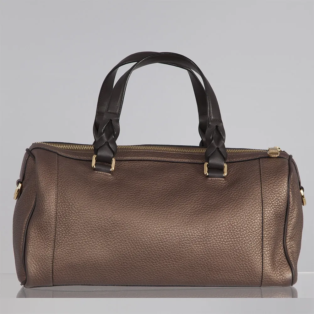 Loewe Bolso Satchel Piel Ocre