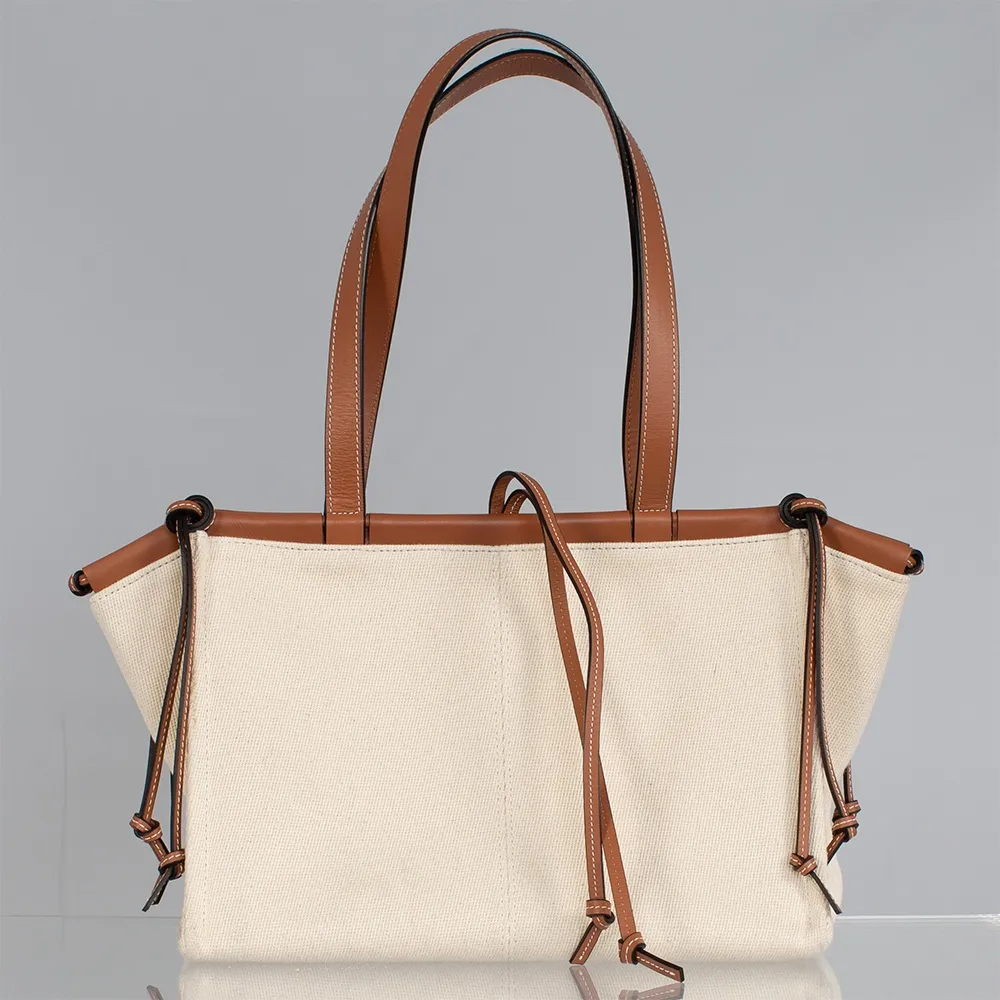 Loewe Bolso Tote Cushion Lona y Piel