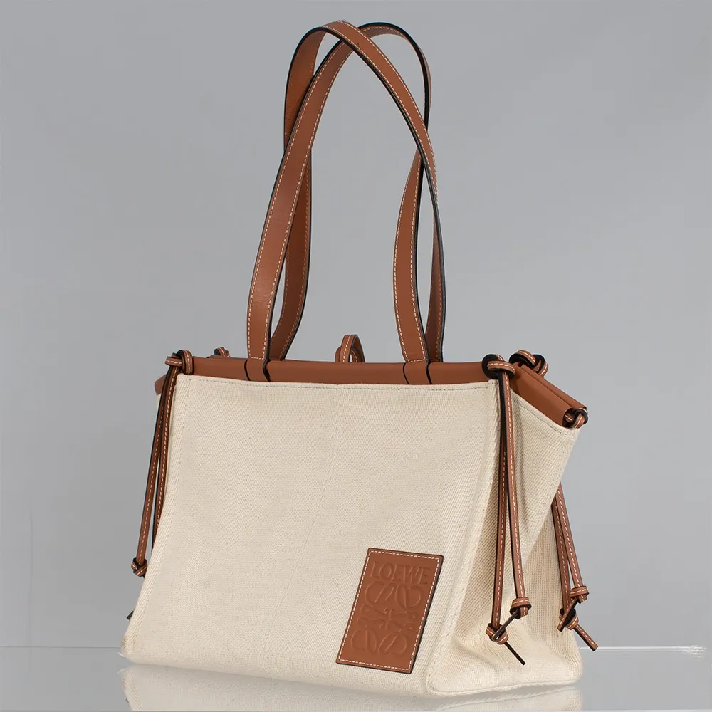 Loewe Bolso Tote Cushion Lona y Piel