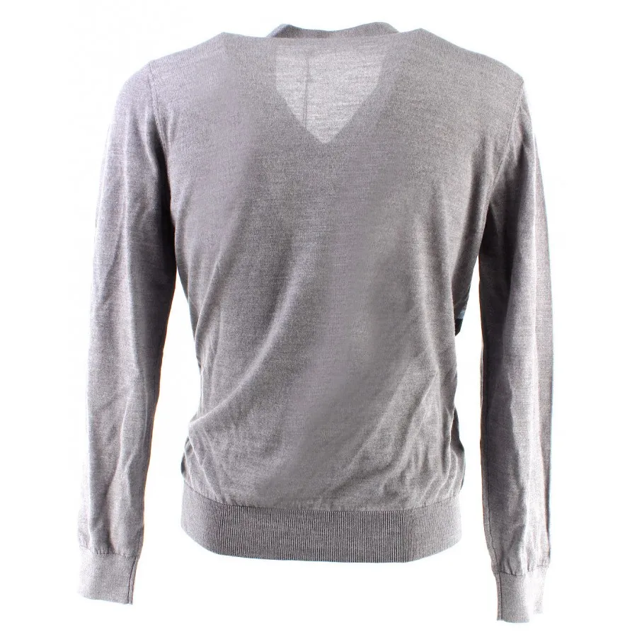 Malla Manga Larga Hombre DSQUARED Gris Lana Camouflage Made In Italy Exclusive