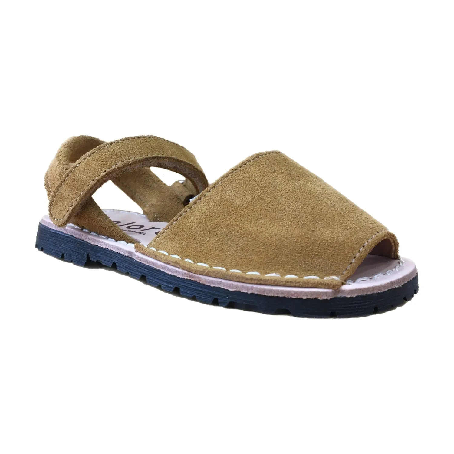 MENORQUINAS DE PIEL MARRóN DE NIñA COLORES 2639318 (TALLAS DE 18 A 36)