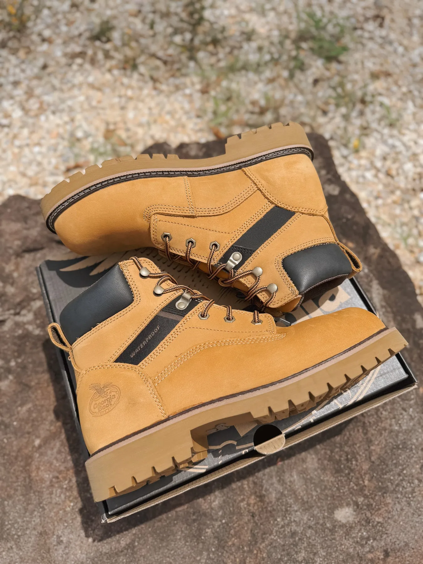MEN'S GEORGIA BOOT CORE 37 STEEL TOE WATERPROOF WORK BOOT