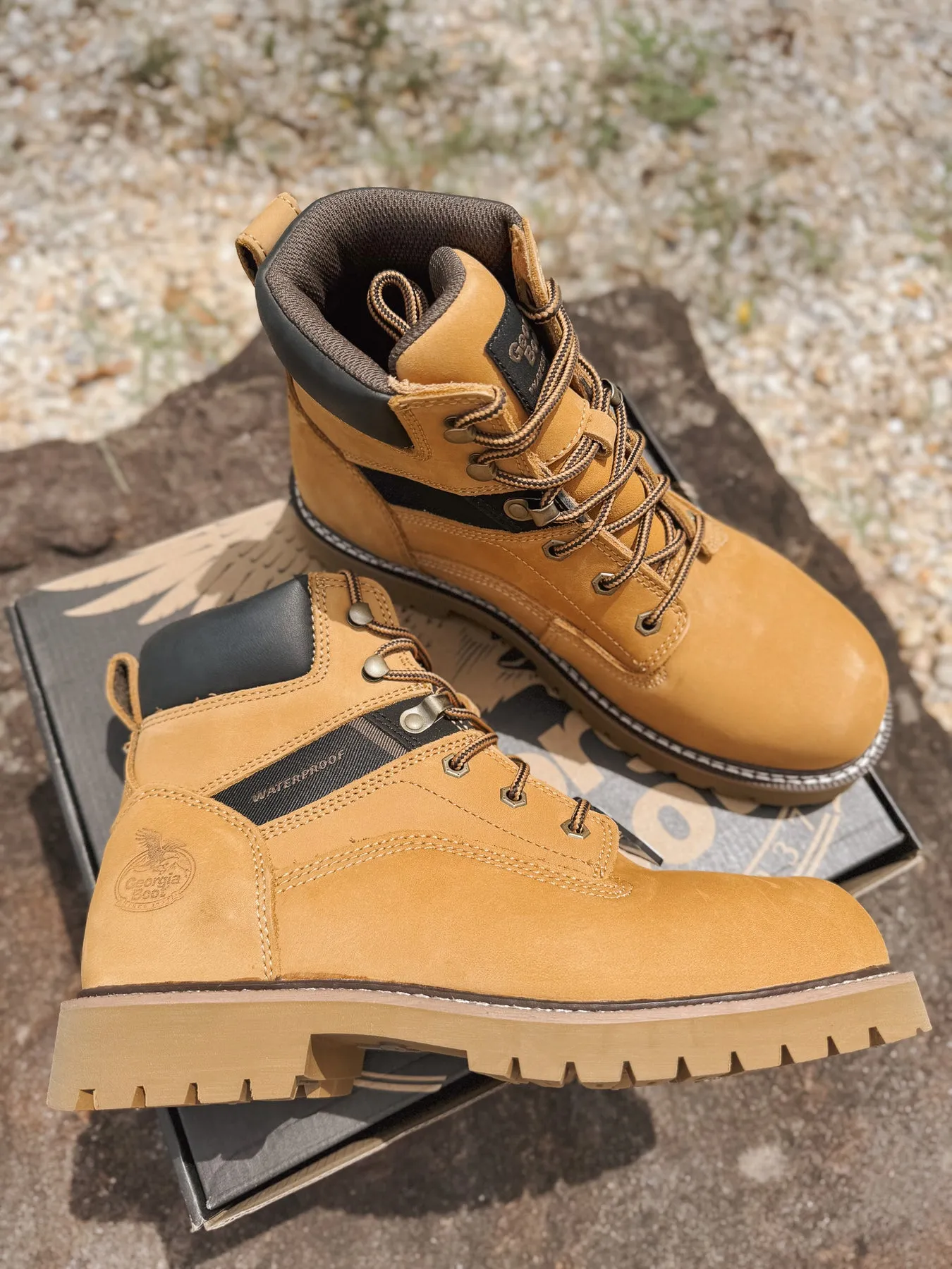 MEN'S GEORGIA BOOT CORE 37 STEEL TOE WATERPROOF WORK BOOT