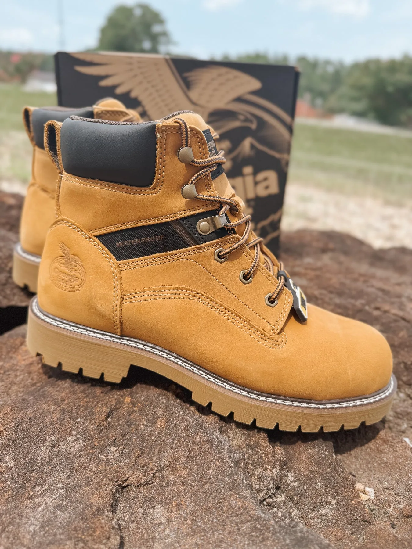 MEN'S GEORGIA BOOT CORE 37 STEEL TOE WATERPROOF WORK BOOT