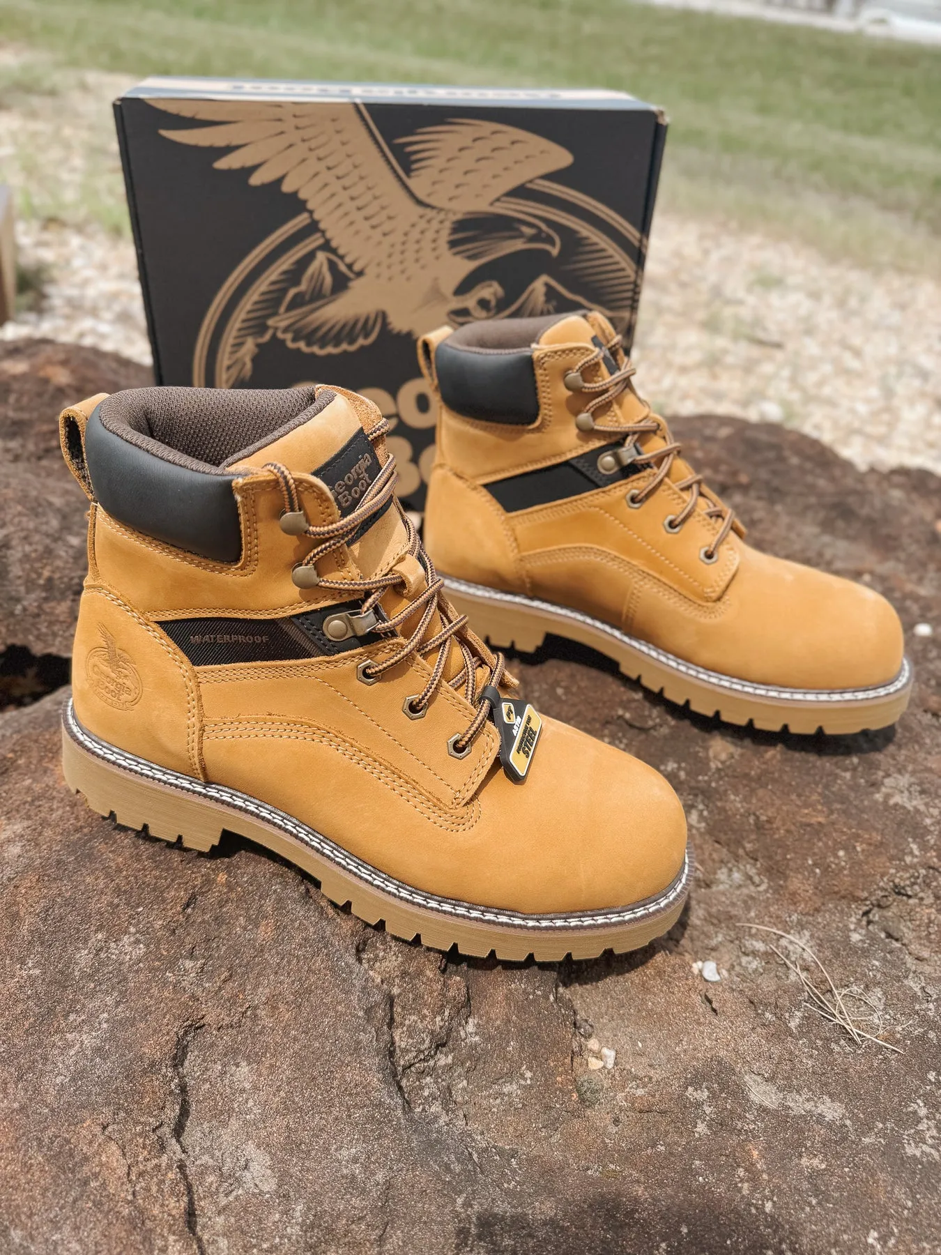 MEN'S GEORGIA BOOT CORE 37 STEEL TOE WATERPROOF WORK BOOT