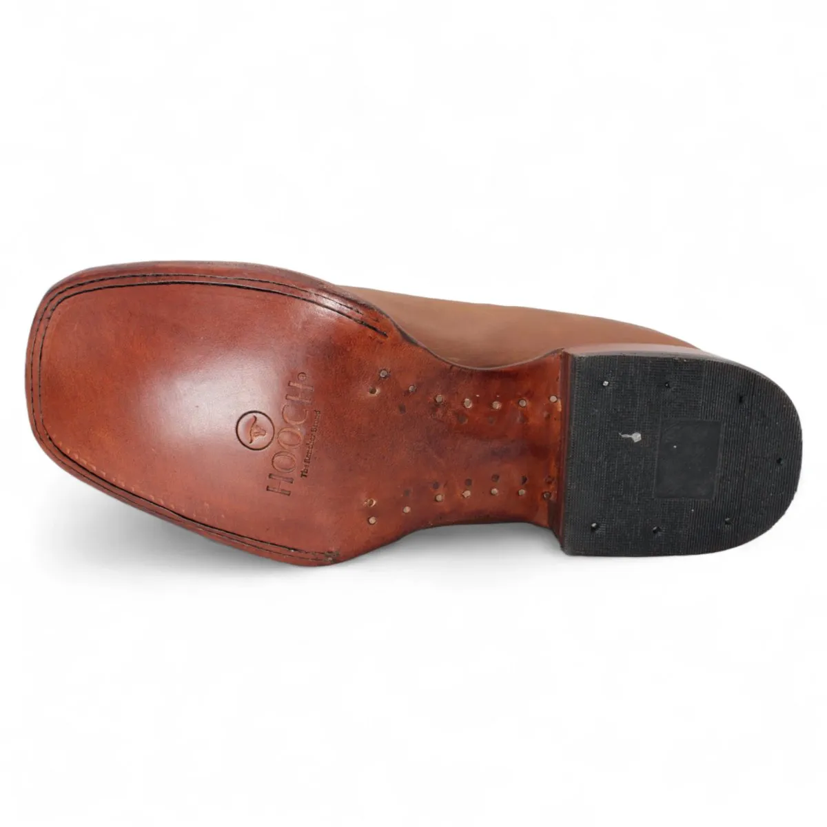 MEN'S SQUARE TOE ANKLE BOOTS  BROWN