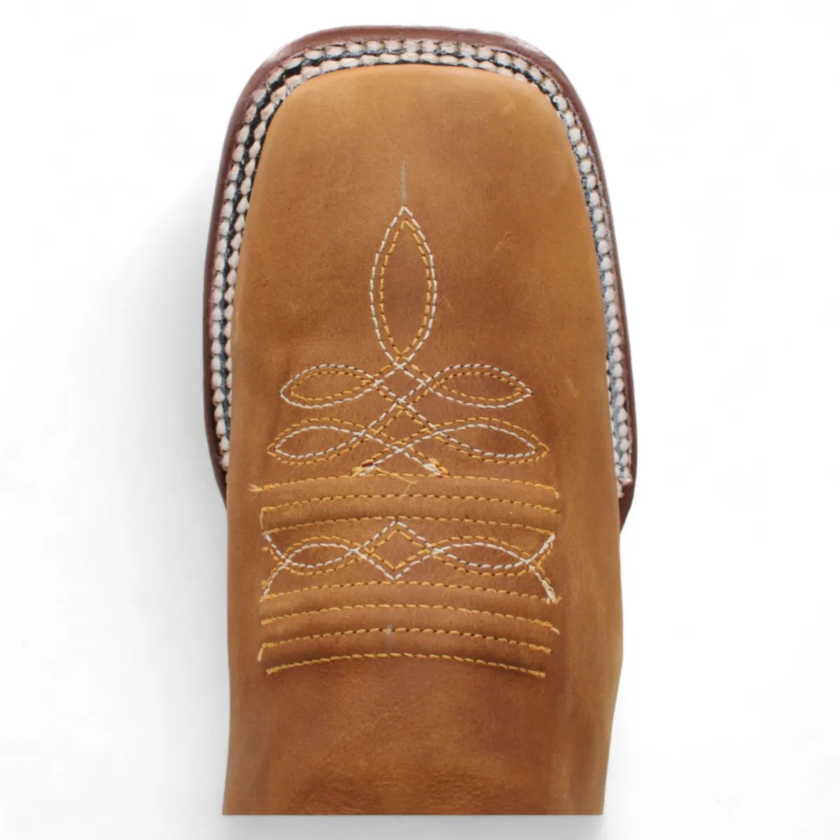 MEN'S SQUARE TOE ANKLE BOOTS  PAPAYA