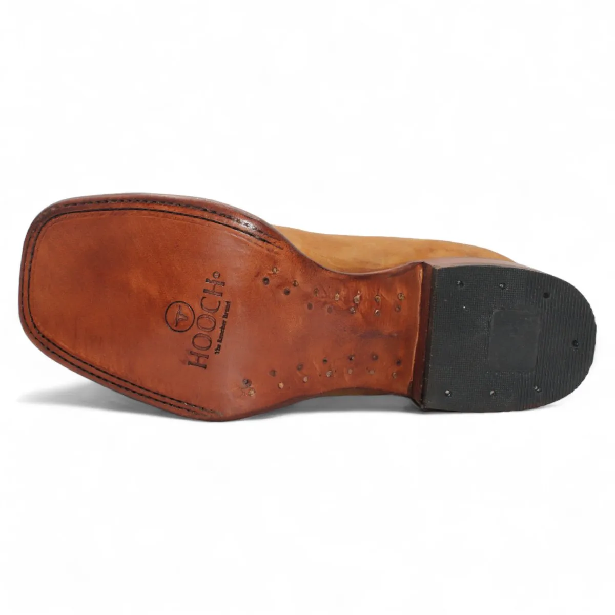 MEN'S SQUARE TOE ANKLE BOOTS  PAPAYA