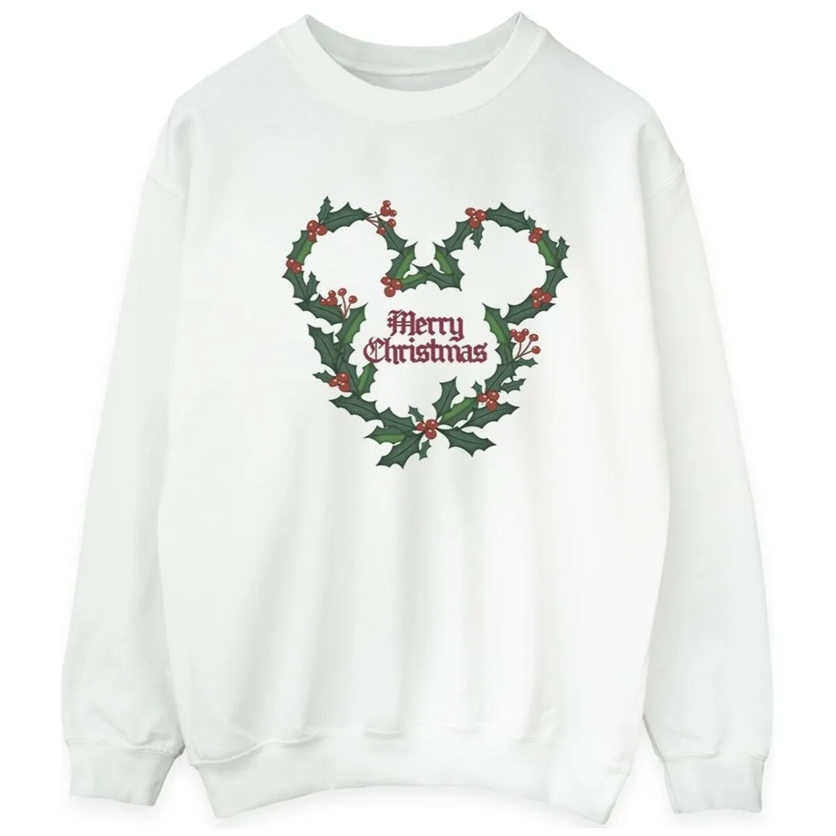 Mickey Mouse Merry Christmas Holly