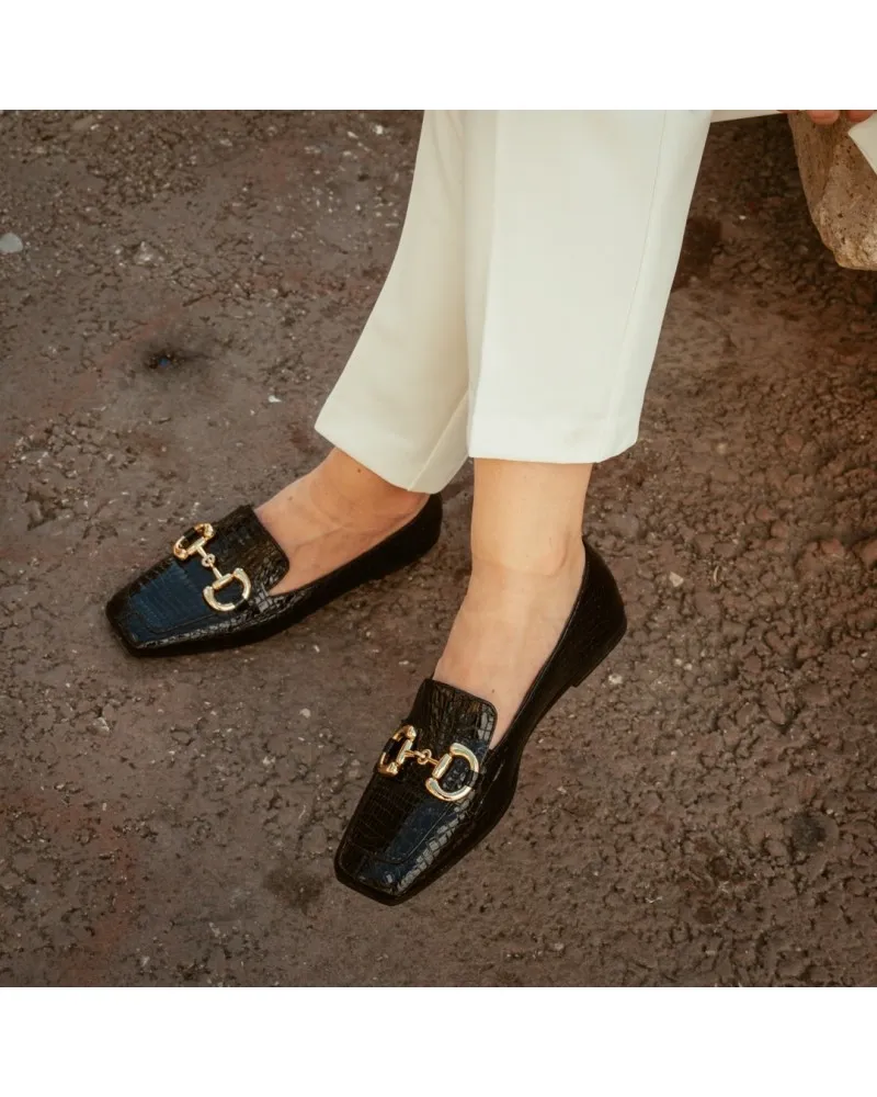 Mocasín de piel COCO TOP3SHOES 22758 NEGRO