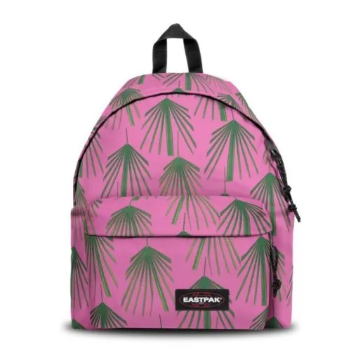 MOCHILA EASTPAK Padded Pak’r® 24 litros EK62096R Square Leaves rosa con flores verdes
