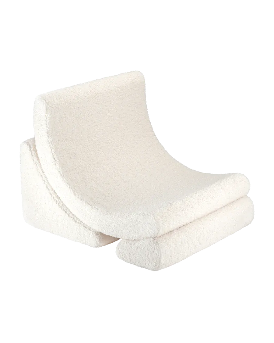 MOON CHAIR  TEDDY  CREAM WHITE