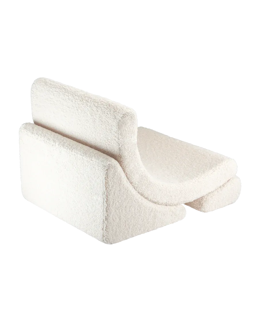 MOON CHAIR  TEDDY  CREAM WHITE