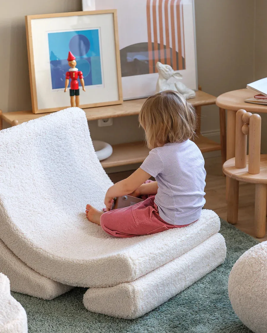 MOON CHAIR  TEDDY  CREAM WHITE