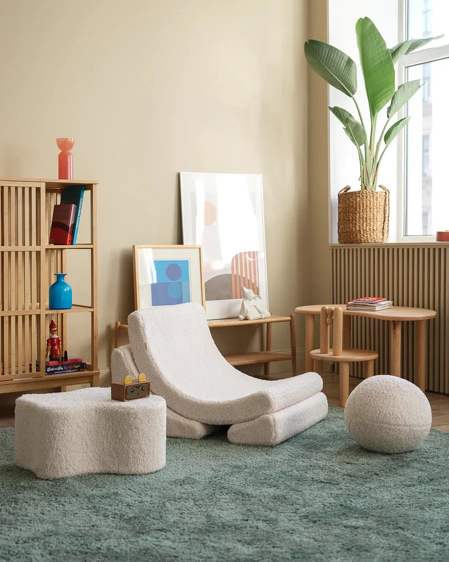 MOON CHAIR  TEDDY  CREAM WHITE