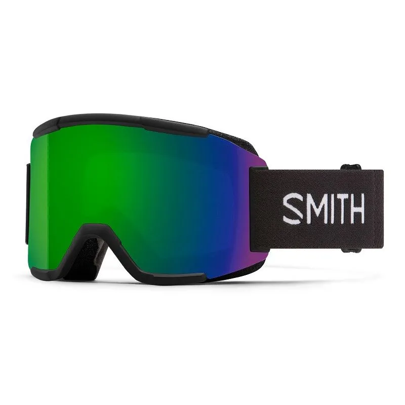 MáSCARA DE ESQUí SMITH SQUAD (BLACK  CHROMAPOP SUN GREEN MIRROR LENS)