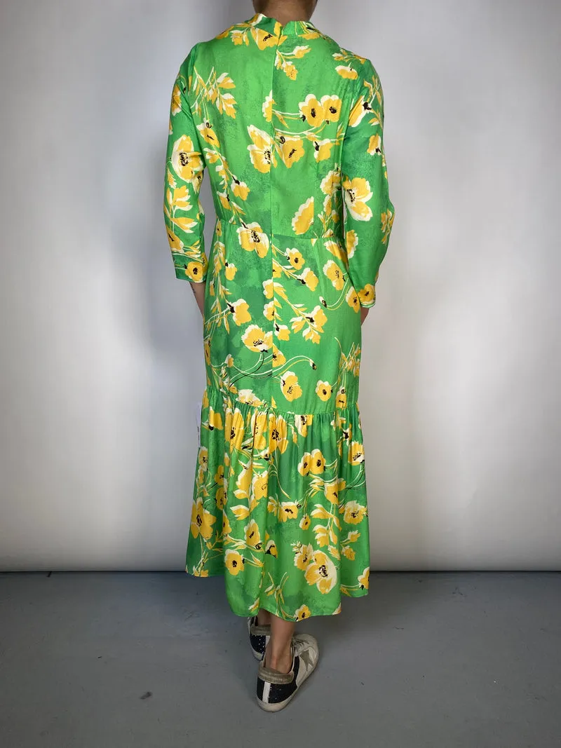 NEVER FULLY DRESSED Vestido Green Daisy