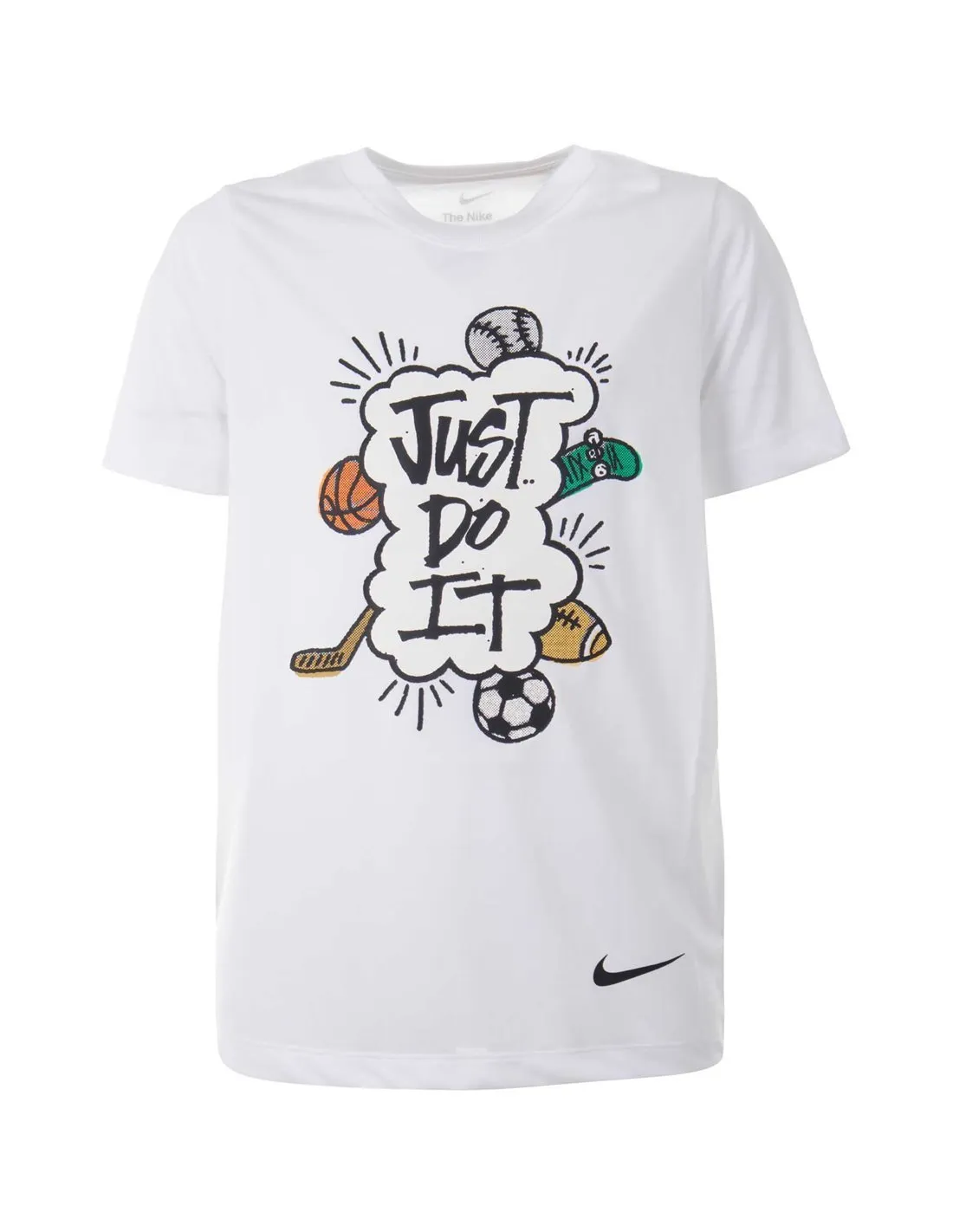 NIKE  CAMISETA BLANCA DX9534 100 PARA NIñO/A 