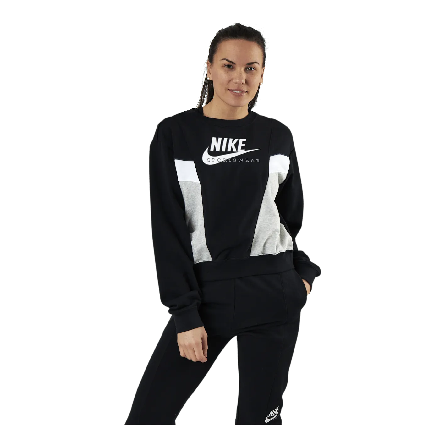 Nike Nsw Heritage Crew Flc Black