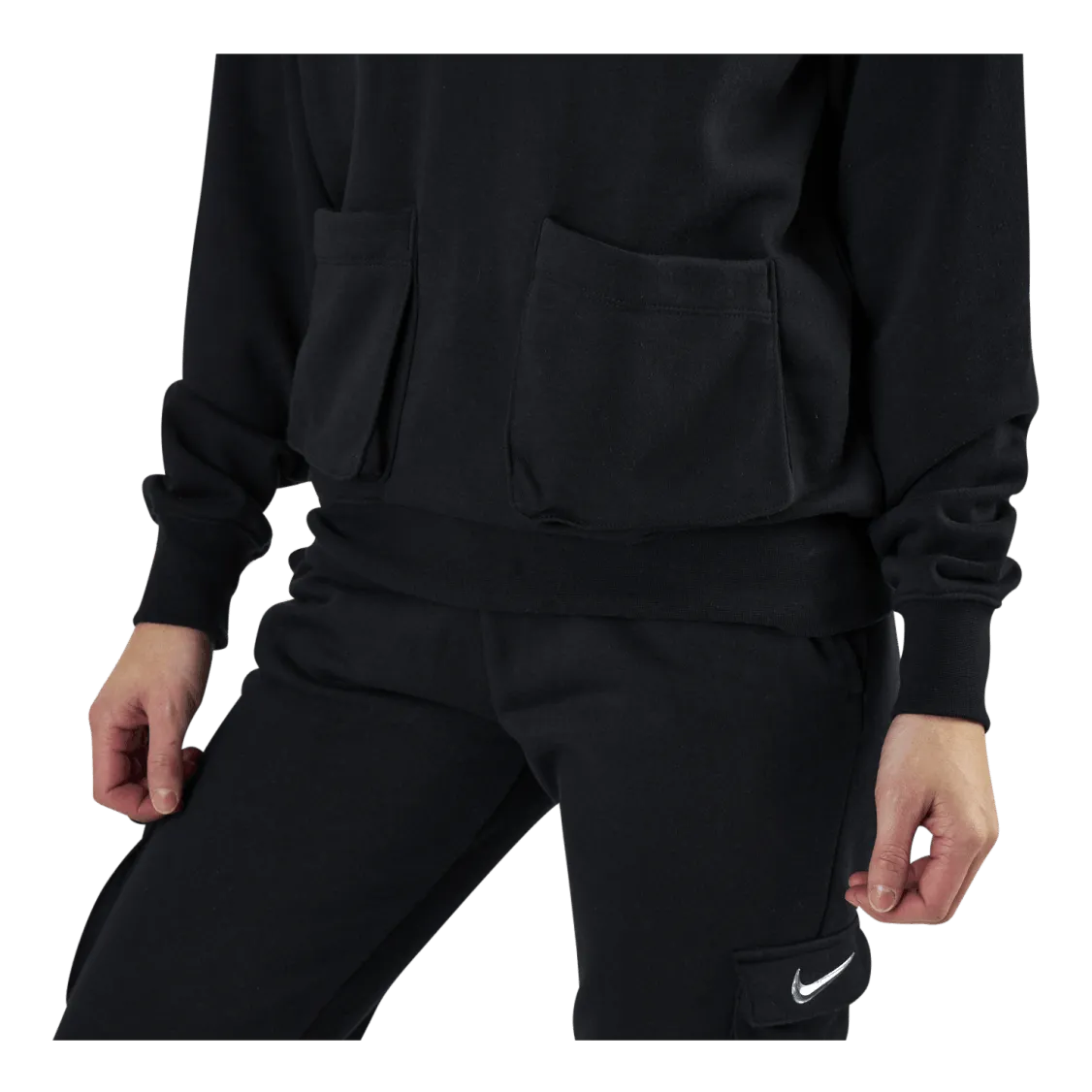Nike Nsw Swoosh Hoodie Ft White/Black
