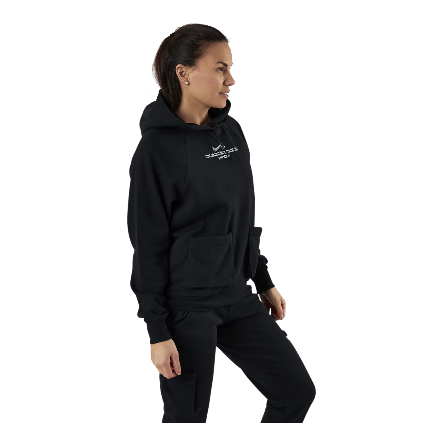 Nike Nsw Swoosh Hoodie Ft White/Black