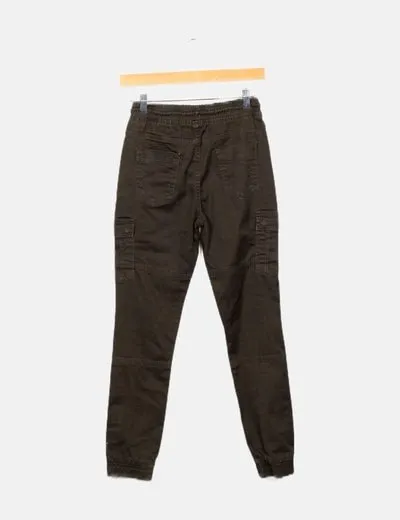 NoName Pantalón verde cargo