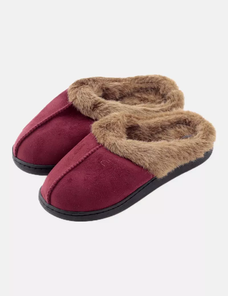 NoName Zapatillas burdeos pelo