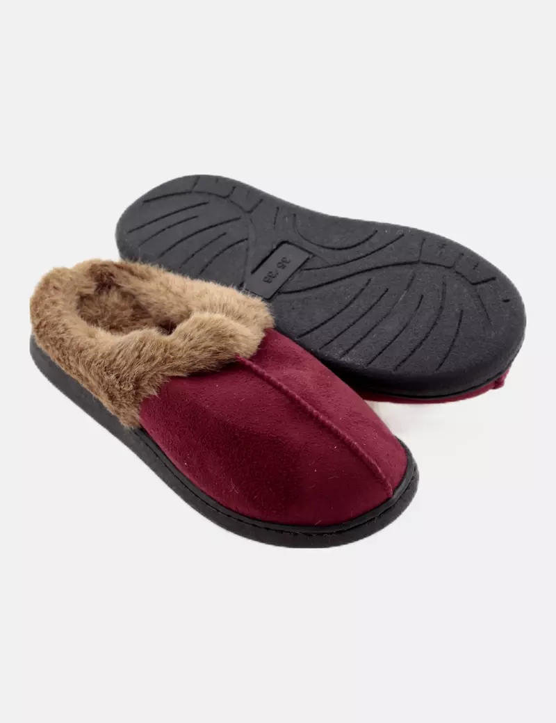 NoName Zapatillas burdeos pelo