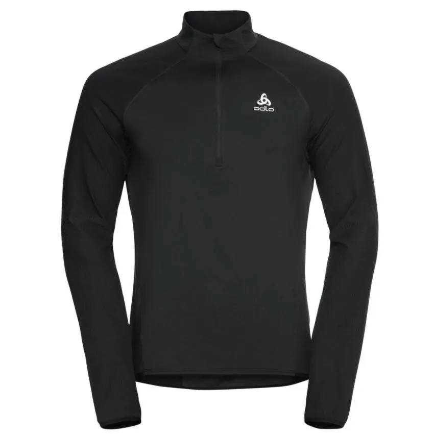 Odlo Hombre Capa intermedia Midlayer 1/2 zip Zeroweight Negro 