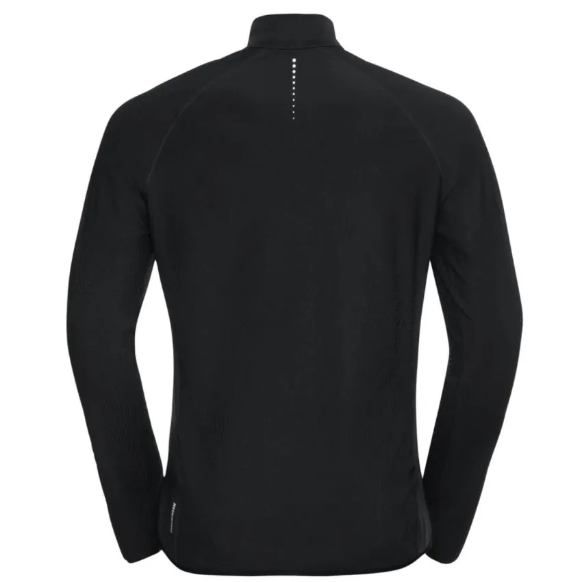 Odlo Hombre Capa intermedia Midlayer 1/2 zip Zeroweight Negro 