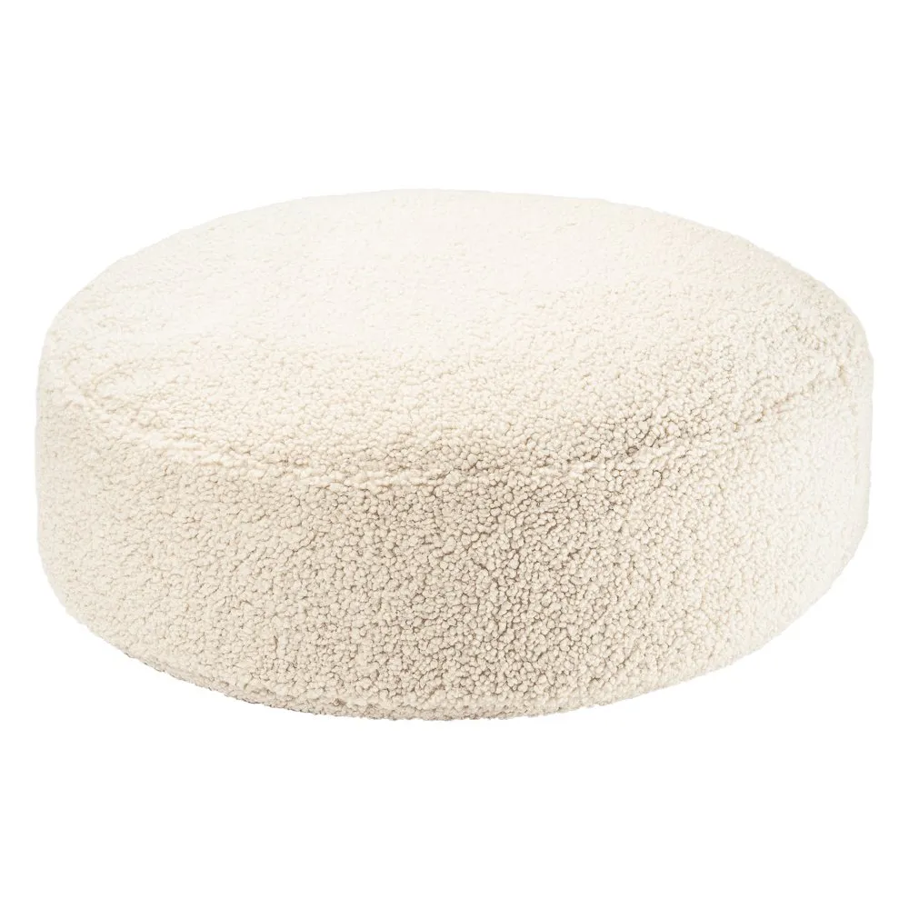 OTTOMAN  TEDDY  CREAM WHITE