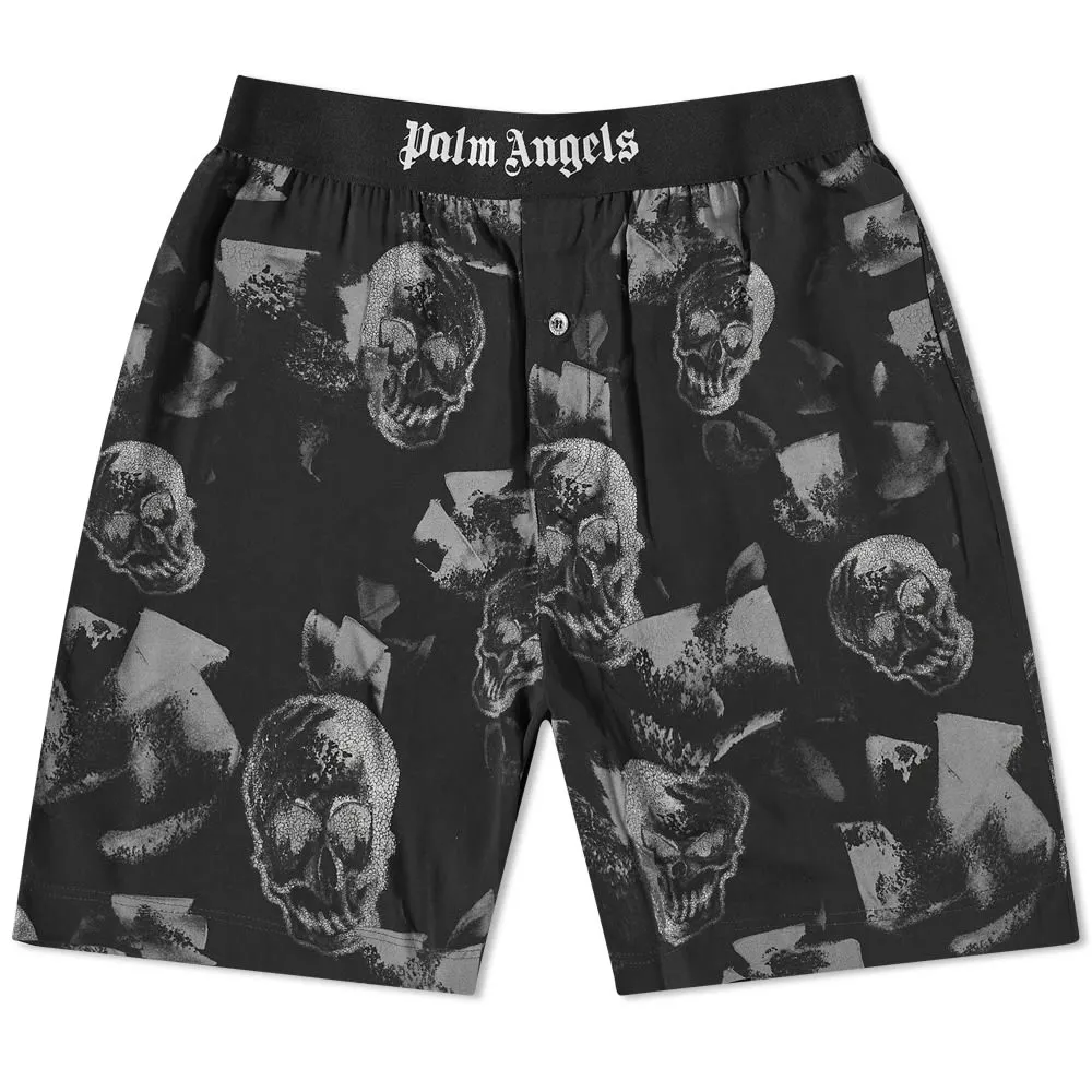 Palm Angels Skull Print Easy Short