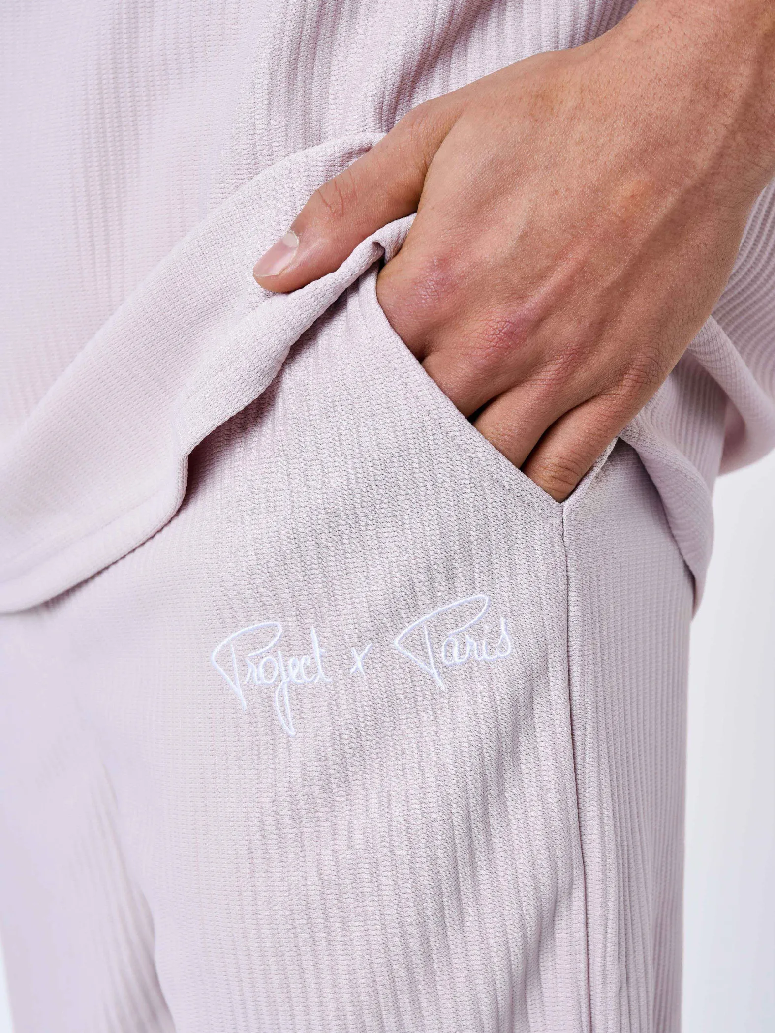 Pantalones cortos lisos con textura