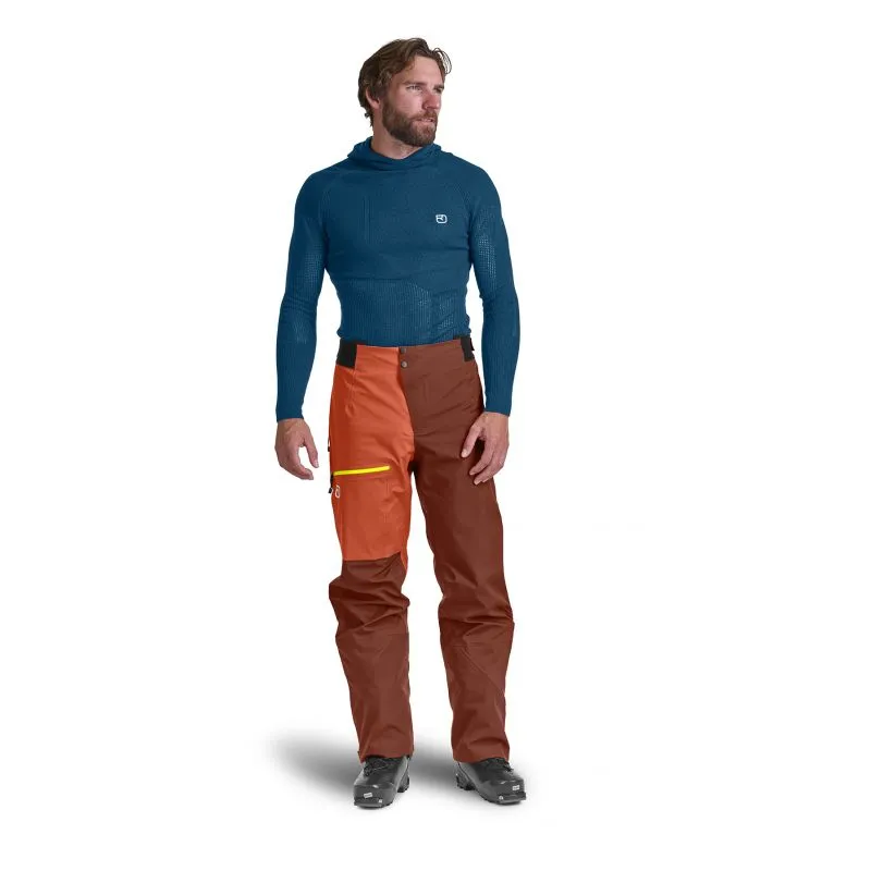 Pantalones de hombre Ortovox 3l Ortler (Clay Orange)