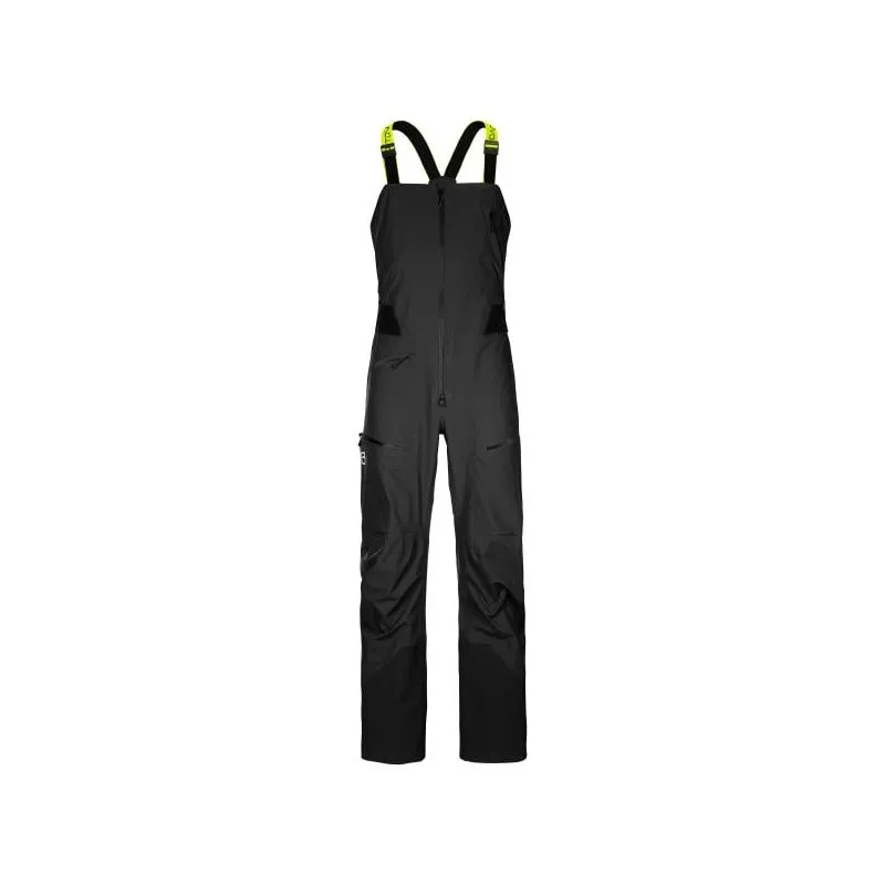 Pantalones hardshell para hombre Ortovox 3L DEEP SHELL BIB PANTS M (negro cuervo)