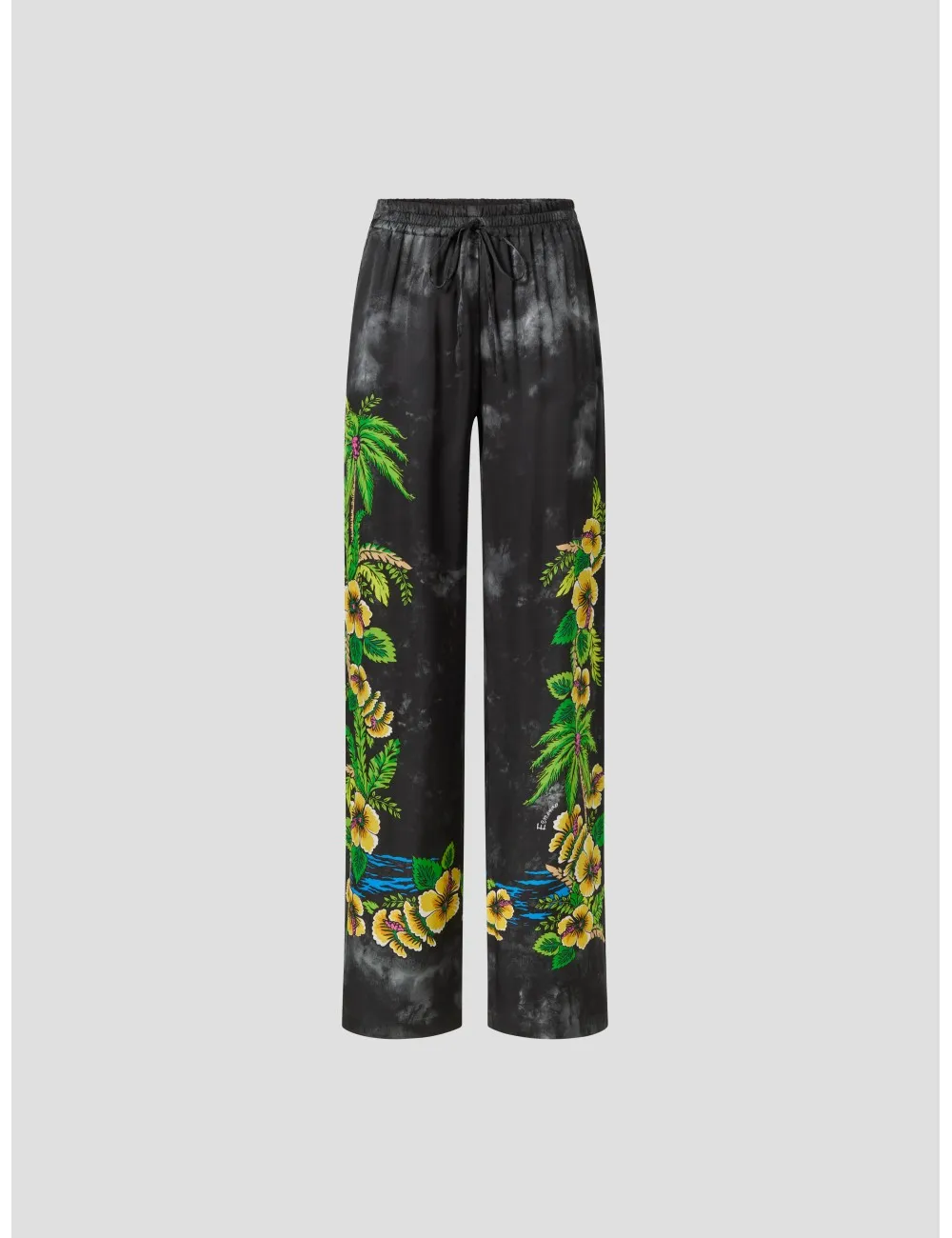 PANTALÓN SATIN CON ESTAMPADO HAWAII