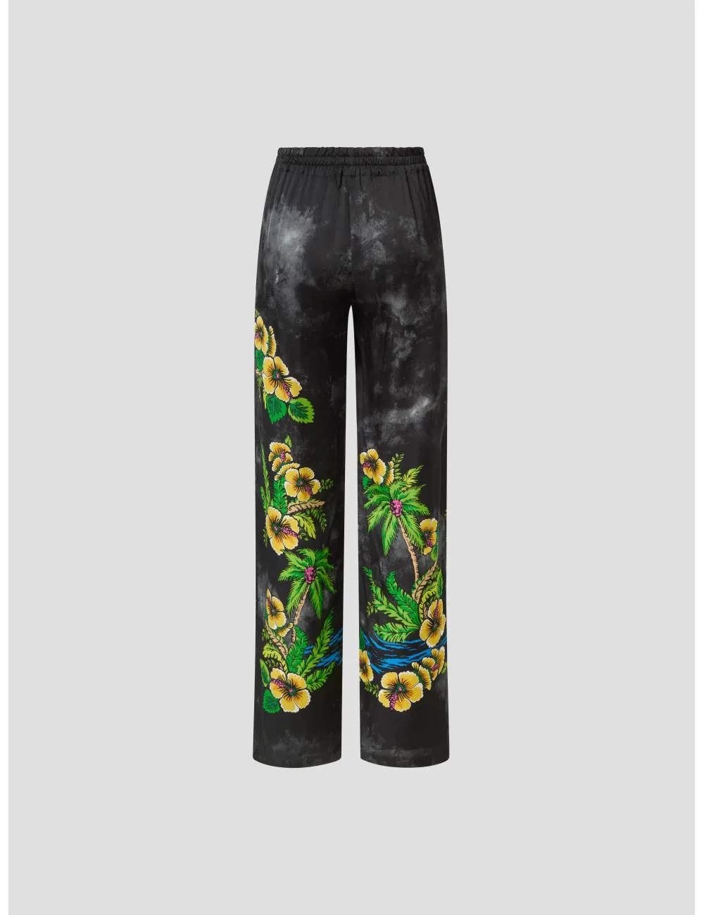 PANTALÓN SATIN CON ESTAMPADO HAWAII