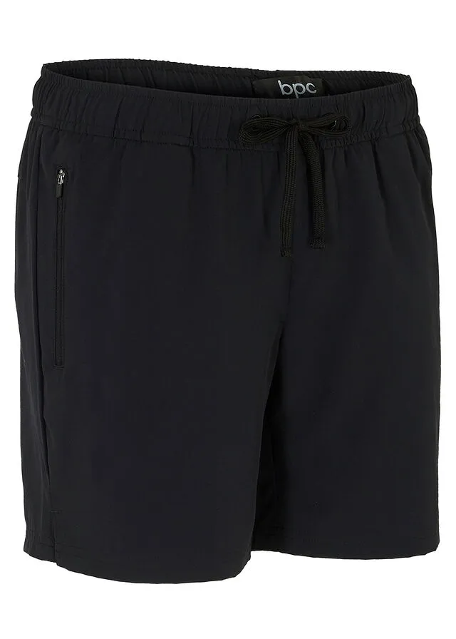 Pantalón corto funcional con bolsillos Negro